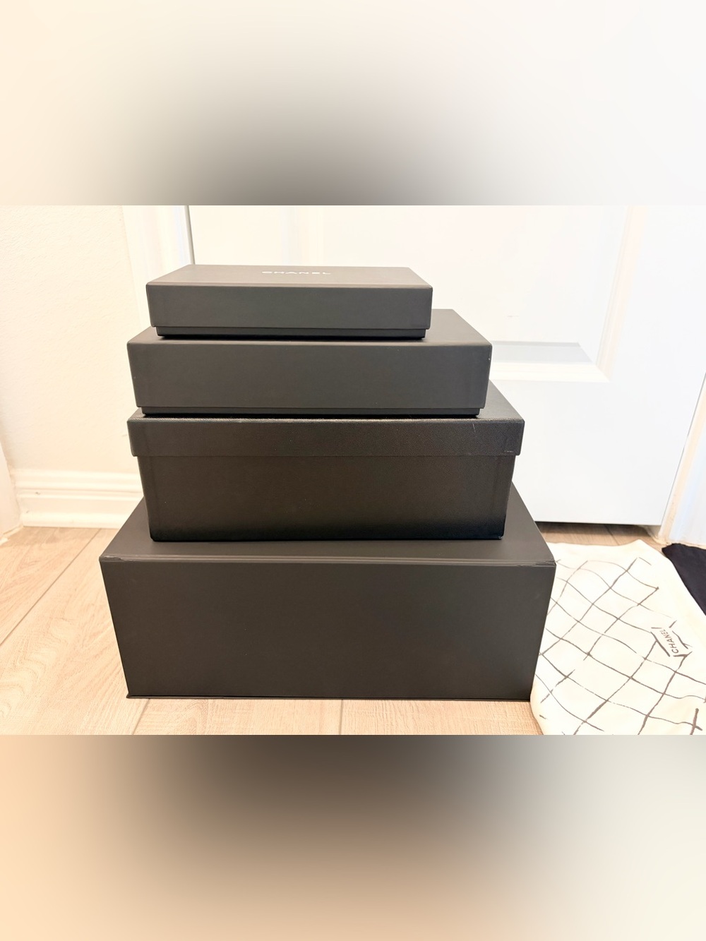 Auth CHANEL 6 PIECES Bundle 4 Boxes + 2 Dust Bags & Accessories - Picture 12 of 16